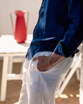 Camicia Korelie in lino BLU