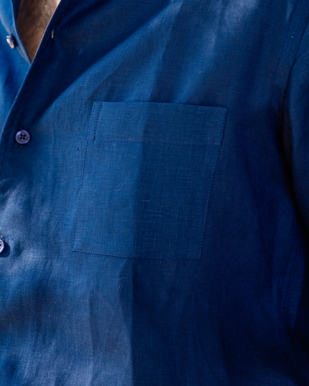 Camicia Korelie in lino BLU