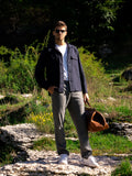 Overshirt Aifa in lana viscosa BLU NAVY