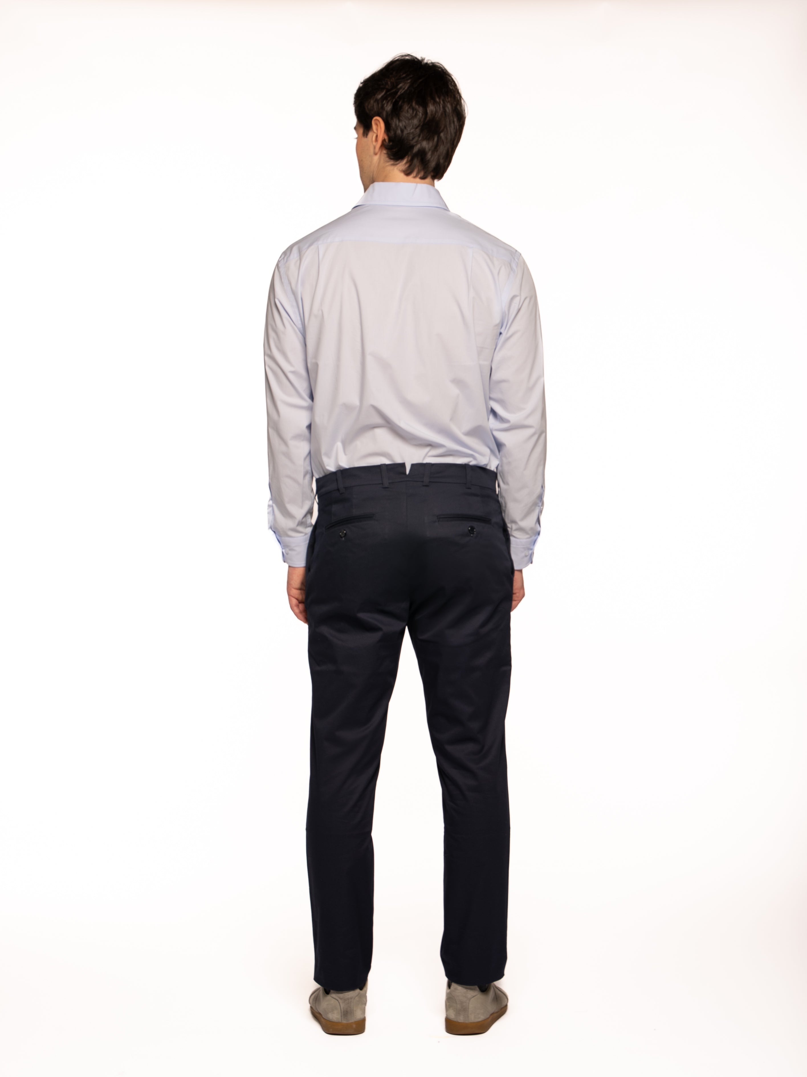 Pantalone Rayon in cotone BLU NAVY