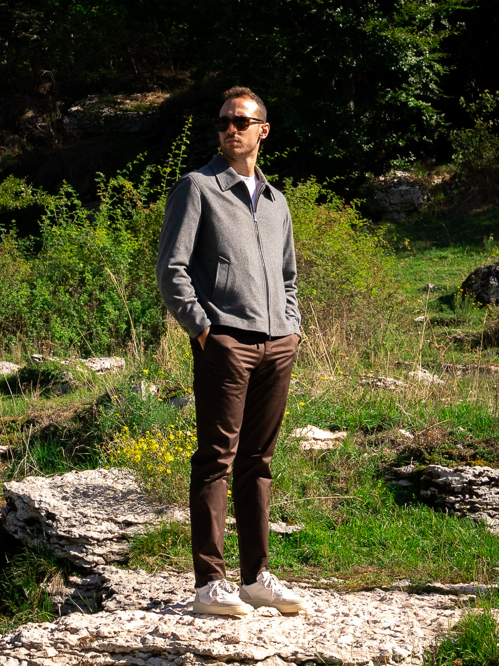 Pantalone Rayon in cotone MORO