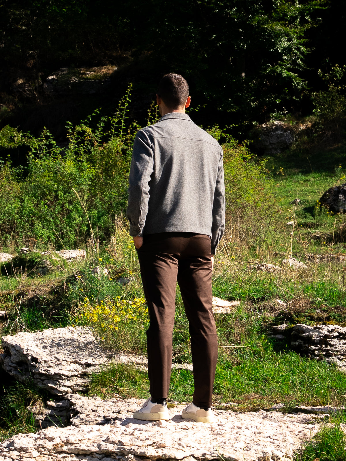 Pantalone Rayon in cotone MORO