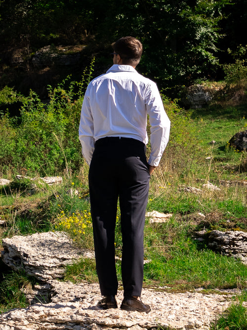 Pantalone Kellog in lana BLU NAVY