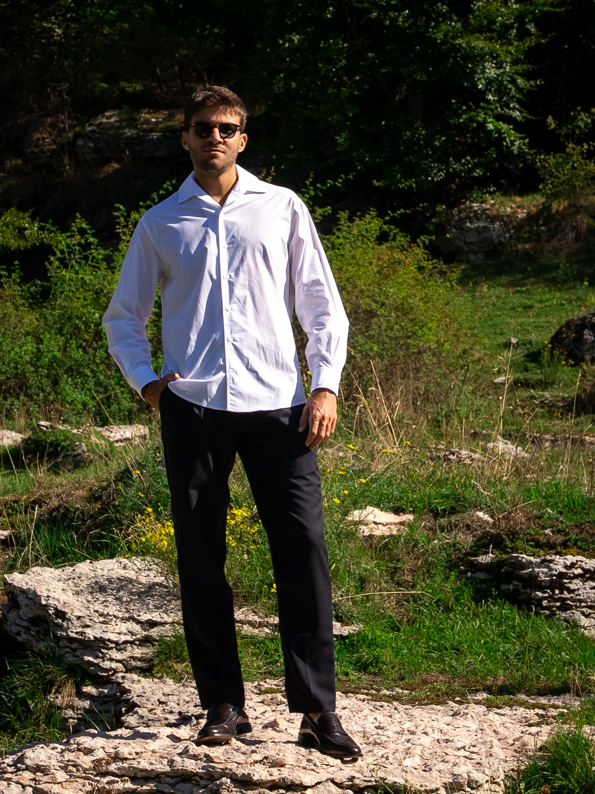 Camicia Jessie in cotone BIANCO