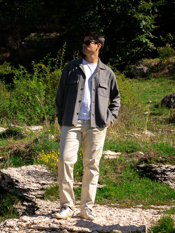 Pantalone Rayon in cotone SABBIA