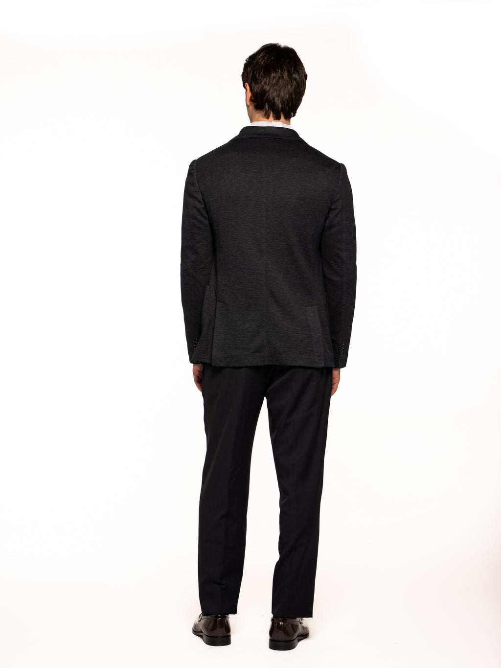 Giacca Pepita in lana viscosa BLU NAVY