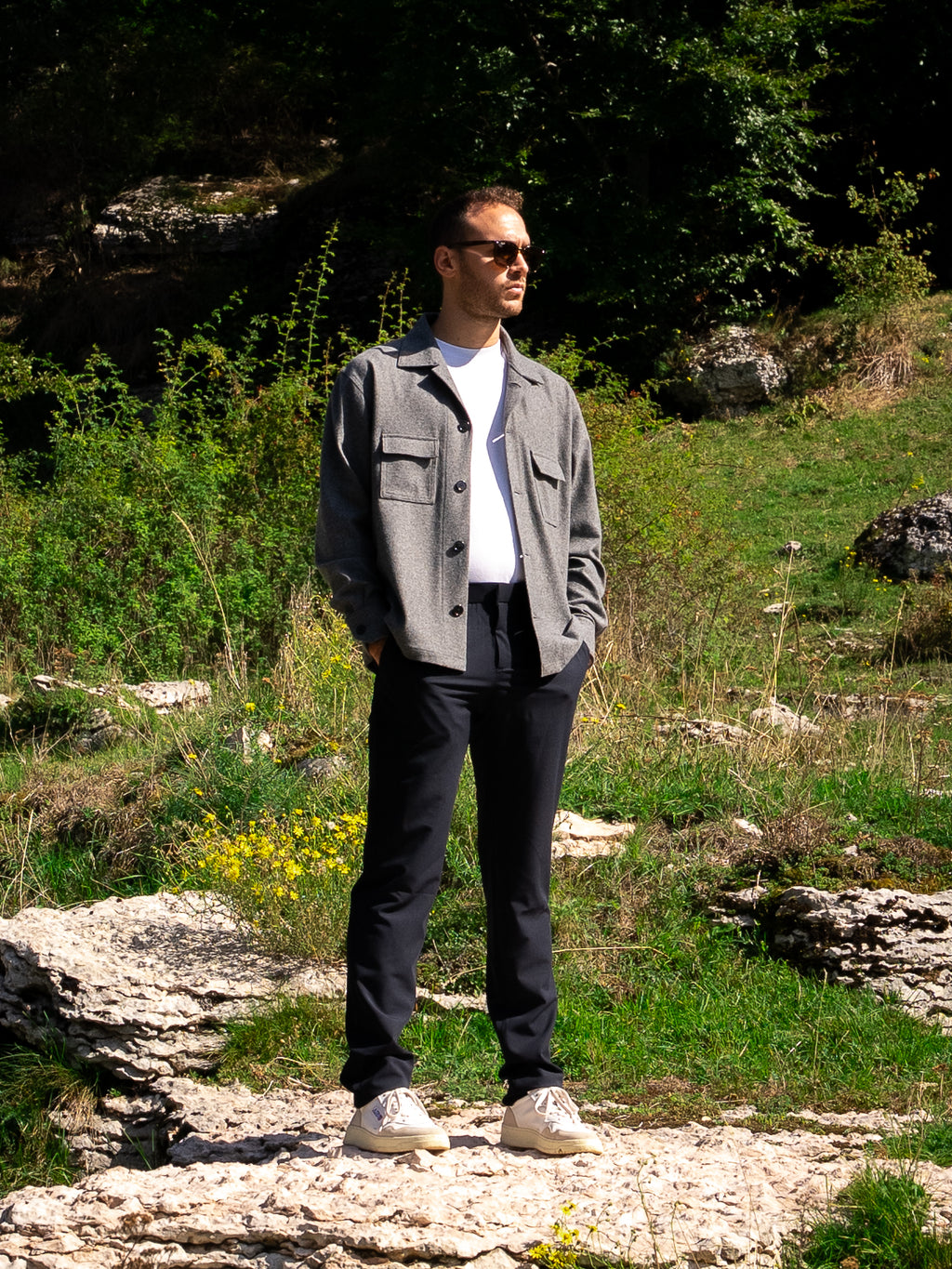 Pantalone Luffie in poliviscosa BLU NAVY