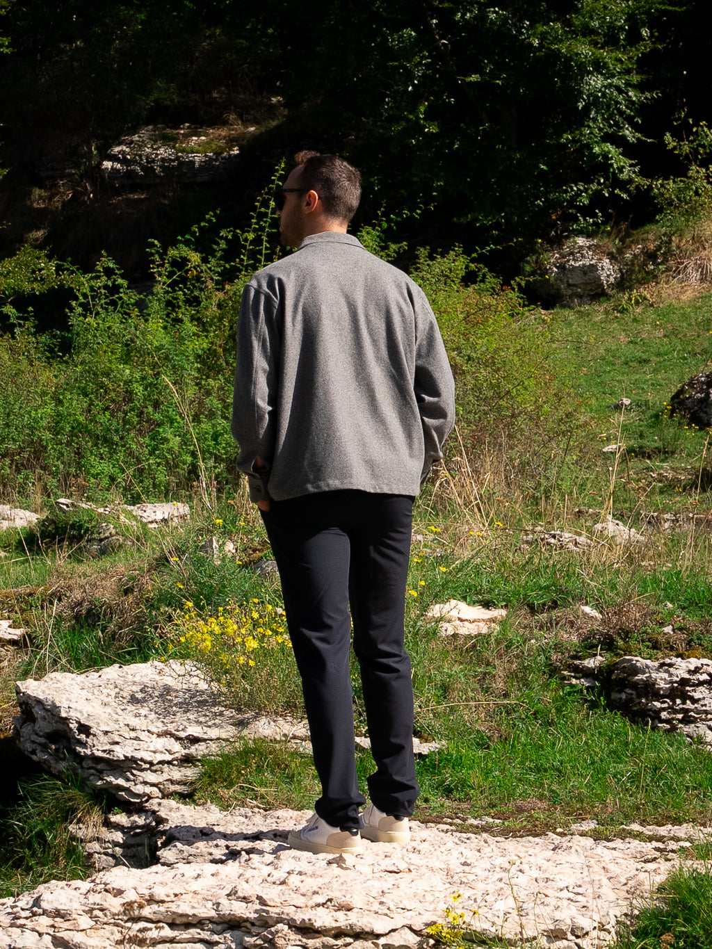 Pantalone Luffie in poliviscosa BLU NAVY