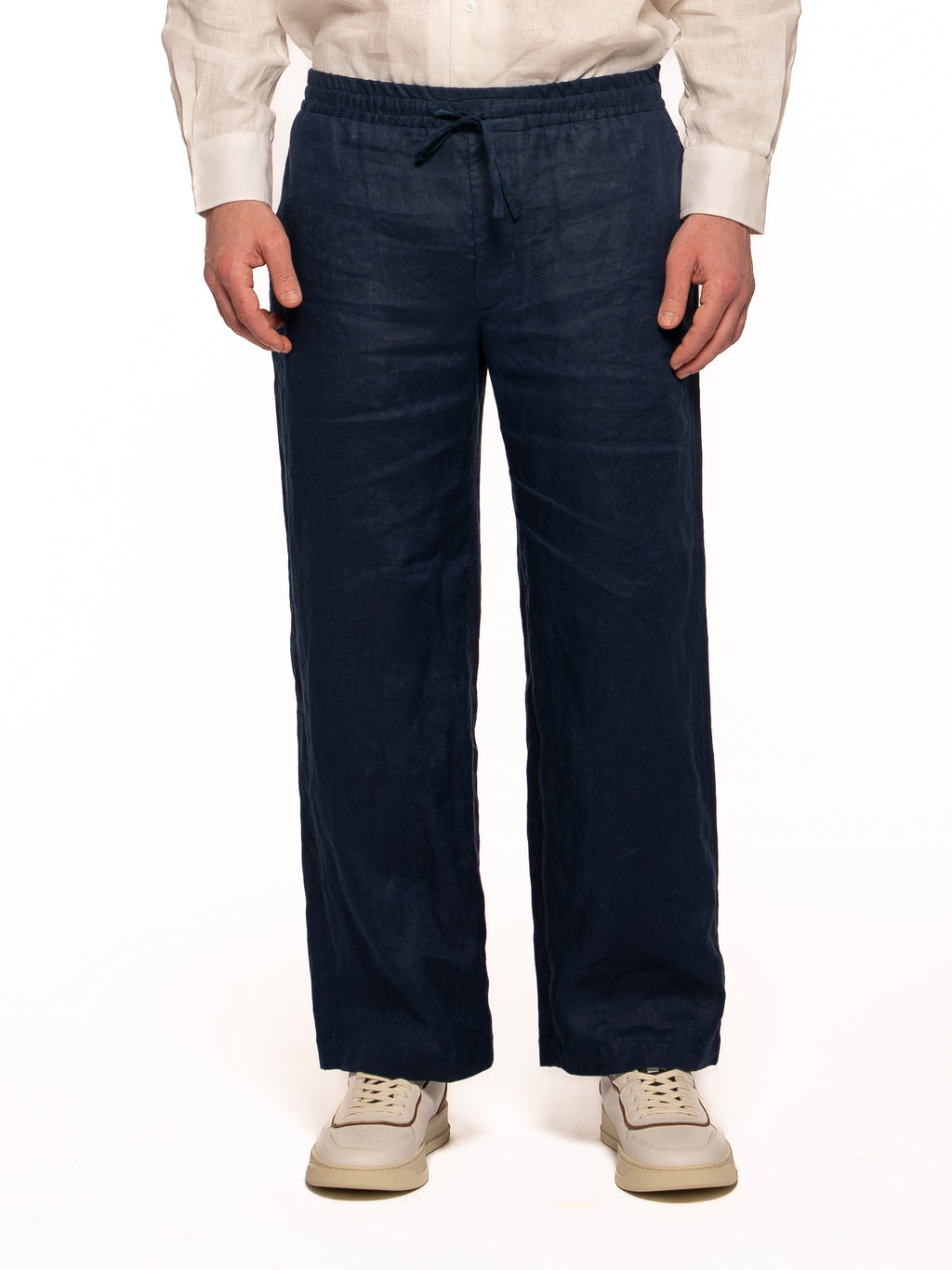 Pantalone Ace in lino BLU