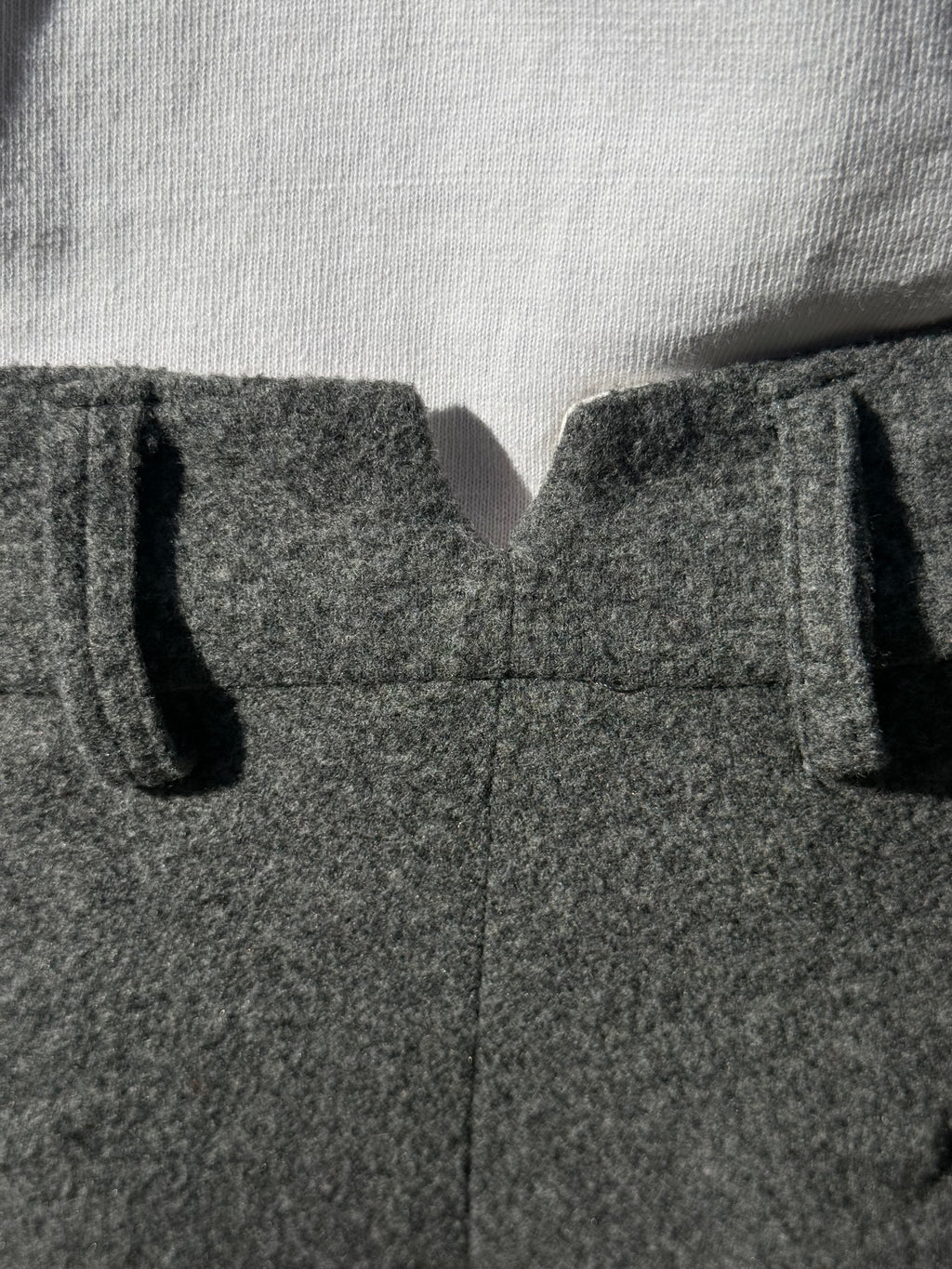 Pantalone Rayon in lana viscosa FUCILE/NERO