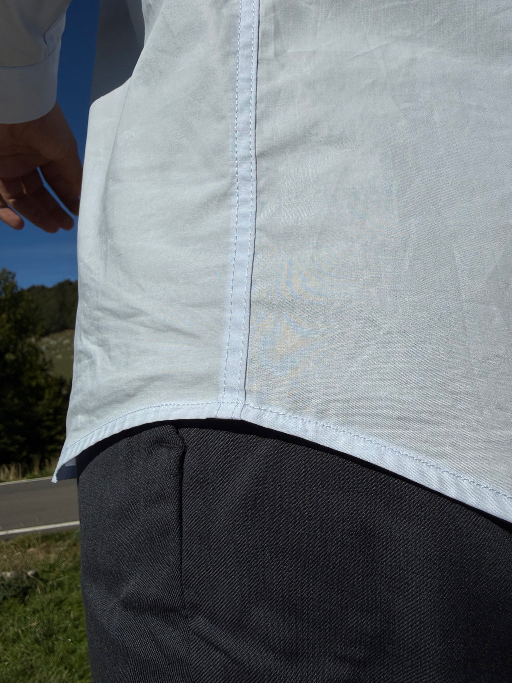 Camicia Jessie in cotone AZZURRO