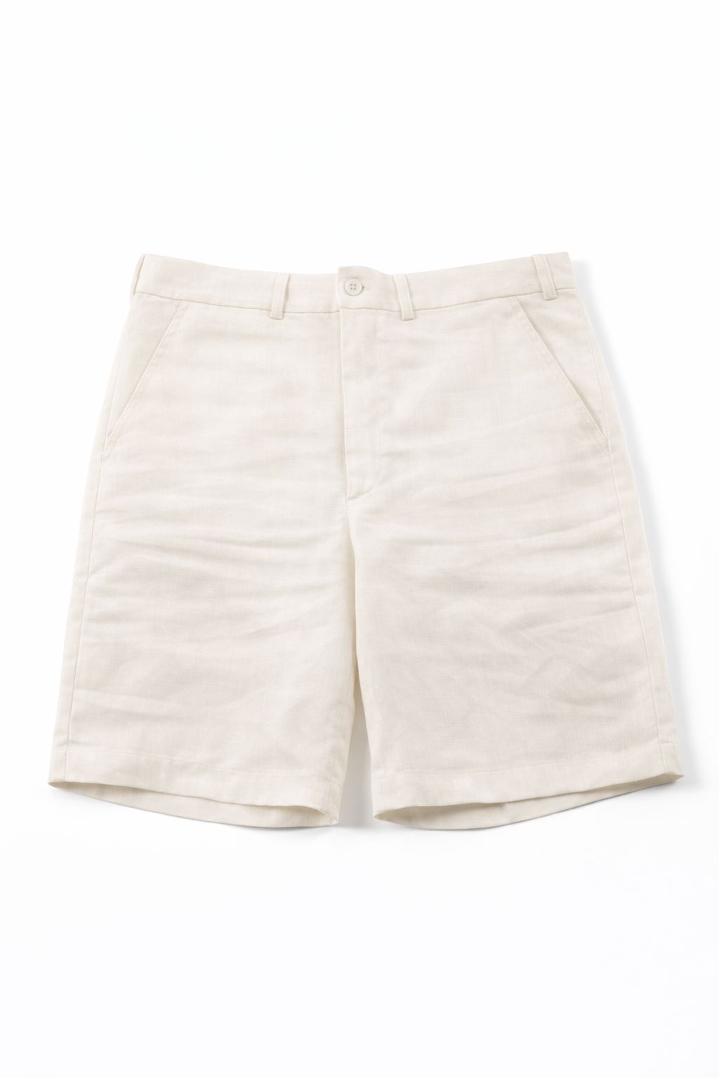 Pantalone Looper in lino BIANCO SETA