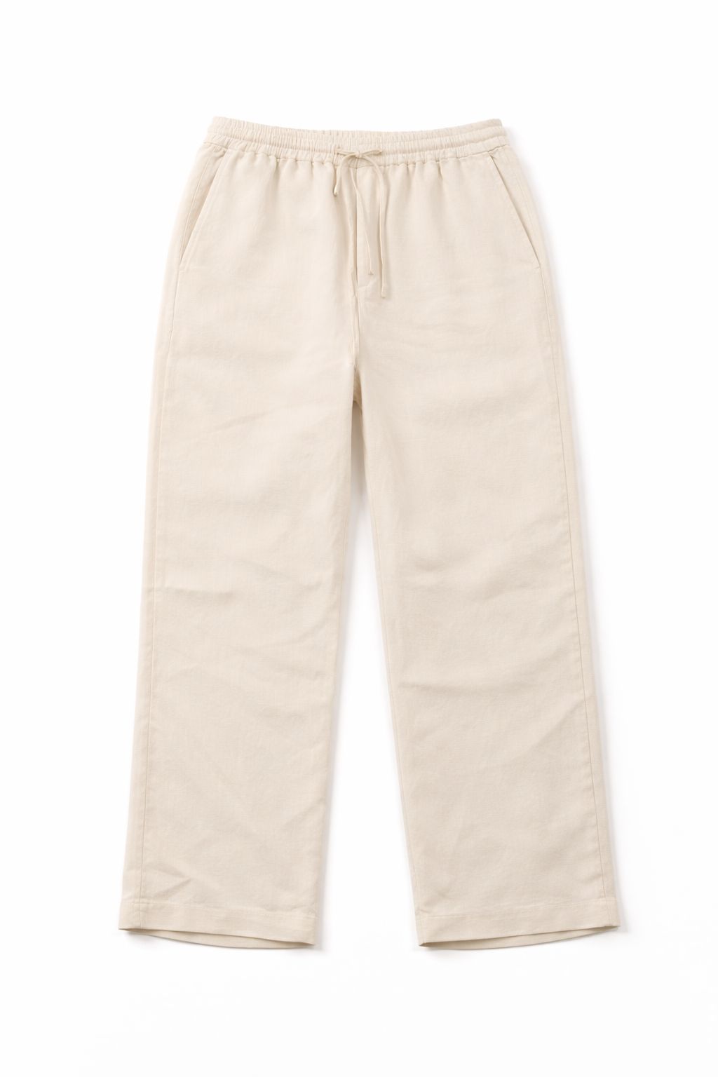 Pantalone Ace in lino BIANCO SETA